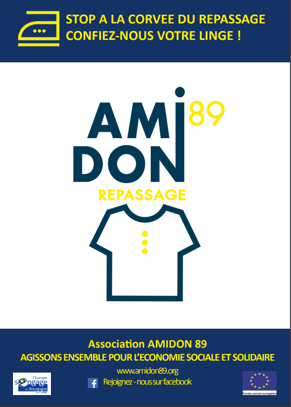 AMIDON89 – ATELIER CHANTIER D'INSERTION – REPASSAGE et COUTURE